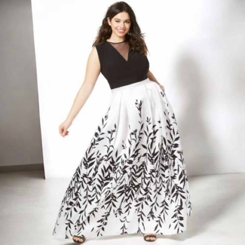 Morgan & Co. Black and White Dress